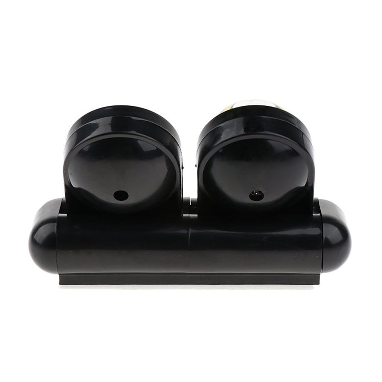 2 In 1 Car Guide Ball Thermometer Adjustable Angle Compass - English Version