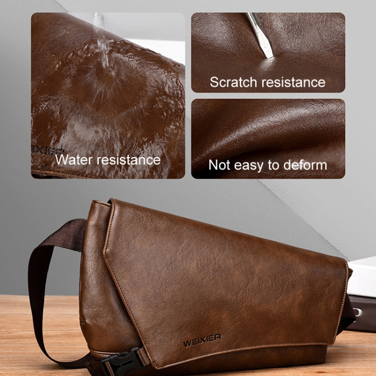 WEIXIER D515 Men Crossbody Single Shoulder Bag Large Capacity Waterproof Messenger Backpack