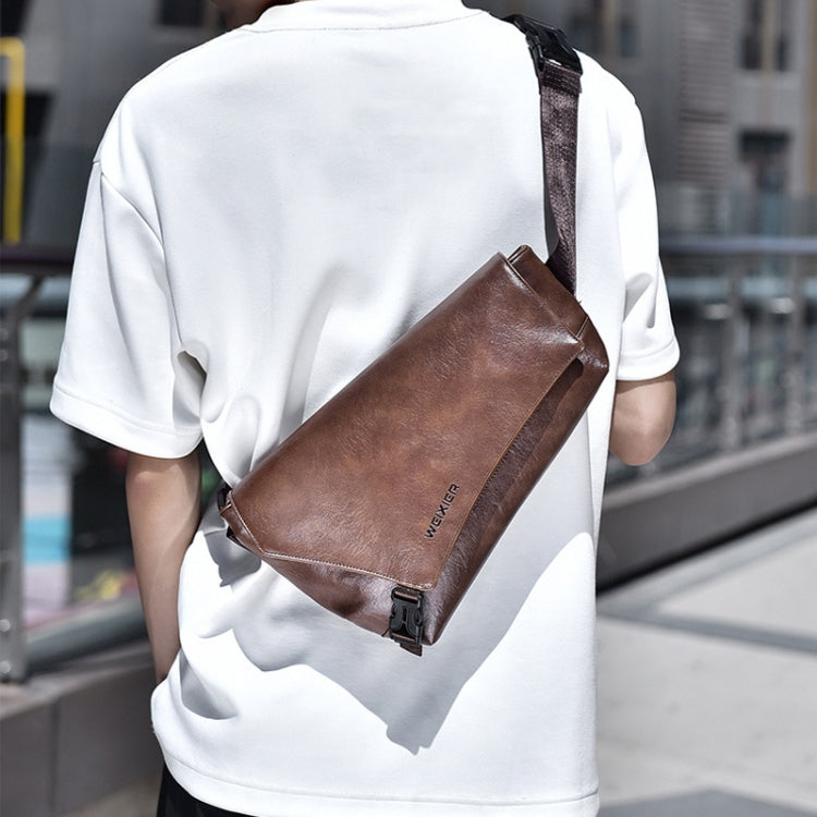 WEIXIER D515 Men Crossbody Single Shoulder Bag Large Capacity Waterproof Messenger Backpack