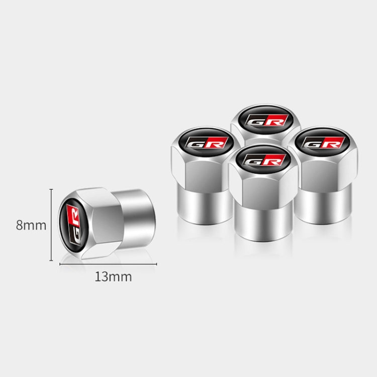 4pcs /Set For GR Metal Car Tire Valve Modification, Color: Blue