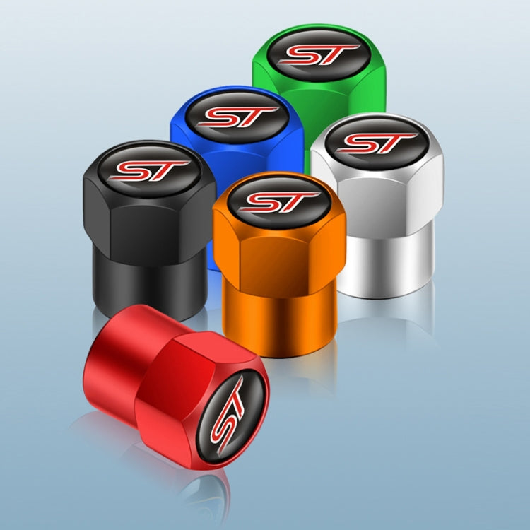 4pcs /Set Car Valve Cap Motorcycle Tire Decoration, Color: Red