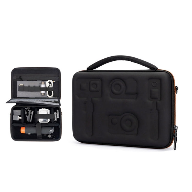 Cwatcun H91 Medium Sports Camera Case Portable Waterproof EVA Digital Camera Storage Bag - Black