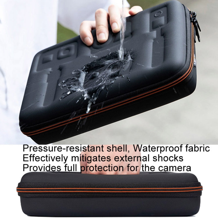 Cwatcun H91 Medium Sports Camera Case Portable Waterproof EVA Digital Camera Storage Bag - Black