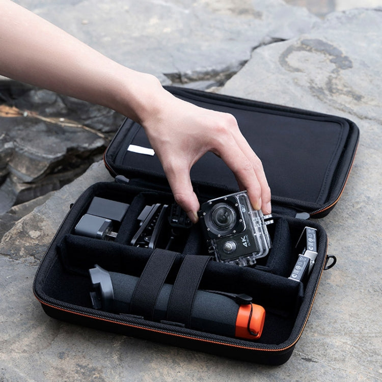 Cwatcun H91 Medium Sports Camera Case Portable Waterproof EVA Digital Camera Storage Bag - Black
