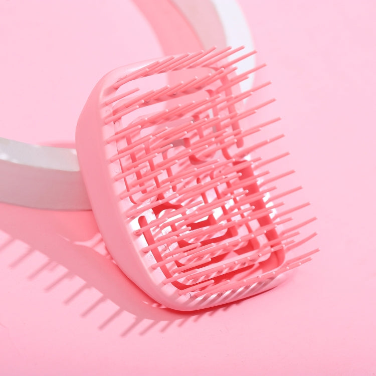High Elasticity Massage Hair Wash Brush Soft Teeth Square Hollow Comb