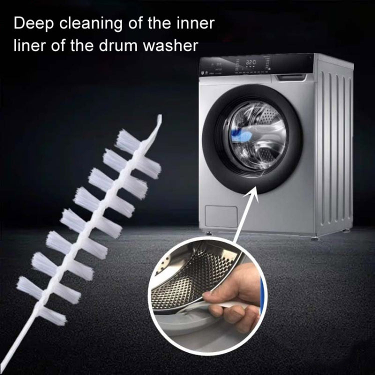 Washing Machine Inner Barrel Cleaning Brush Cleaning Air Conditioner Long Handle Brush Sink Crevice Brush - White