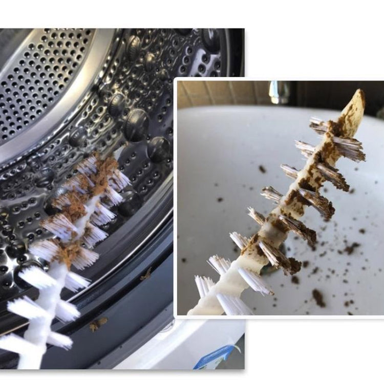 Washing Machine Inner Barrel Cleaning Brush Cleaning Air Conditioner Long Handle Brush Sink Crevice Brush - White