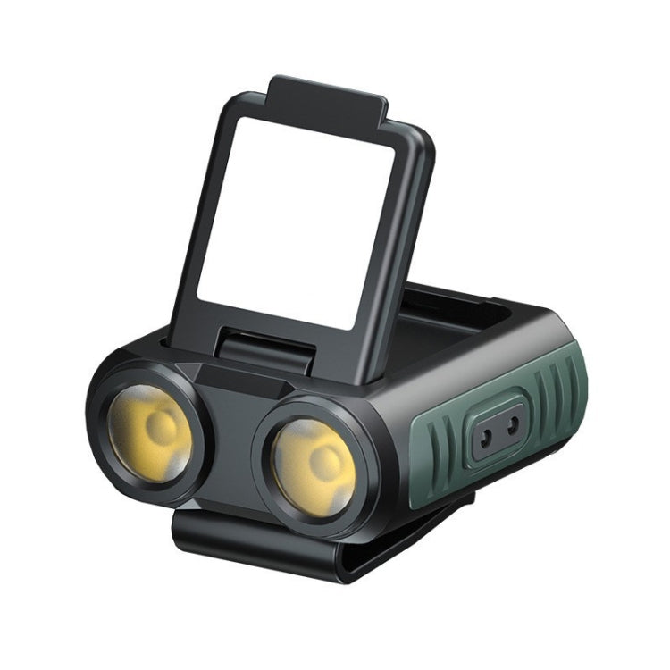 Clip Cap USB Charging Outdoor Induction LED Headlight, Style: Dual-use A Type
