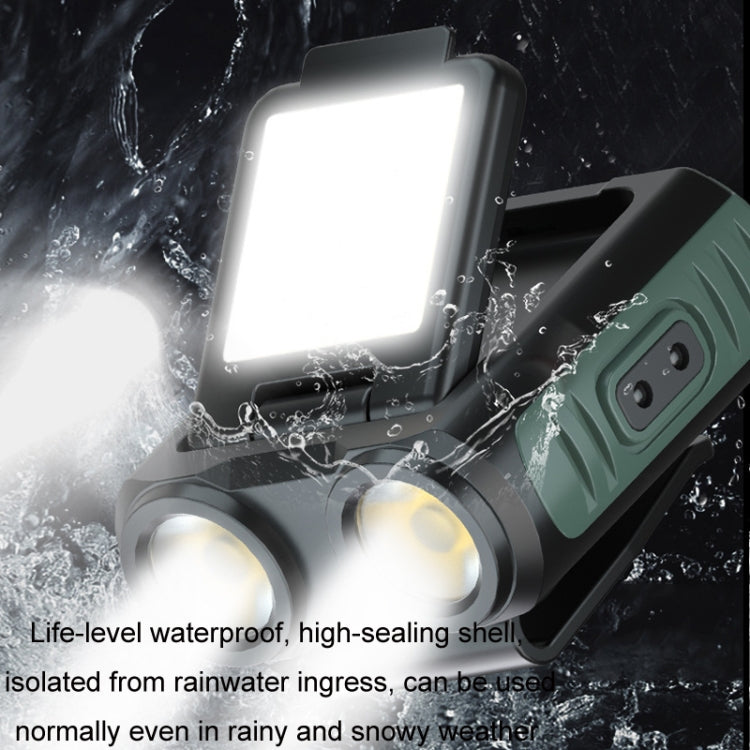 Clip Cap USB Charging Outdoor Induction LED Headlight, Style: Three-use Stepless Dimming C Type
