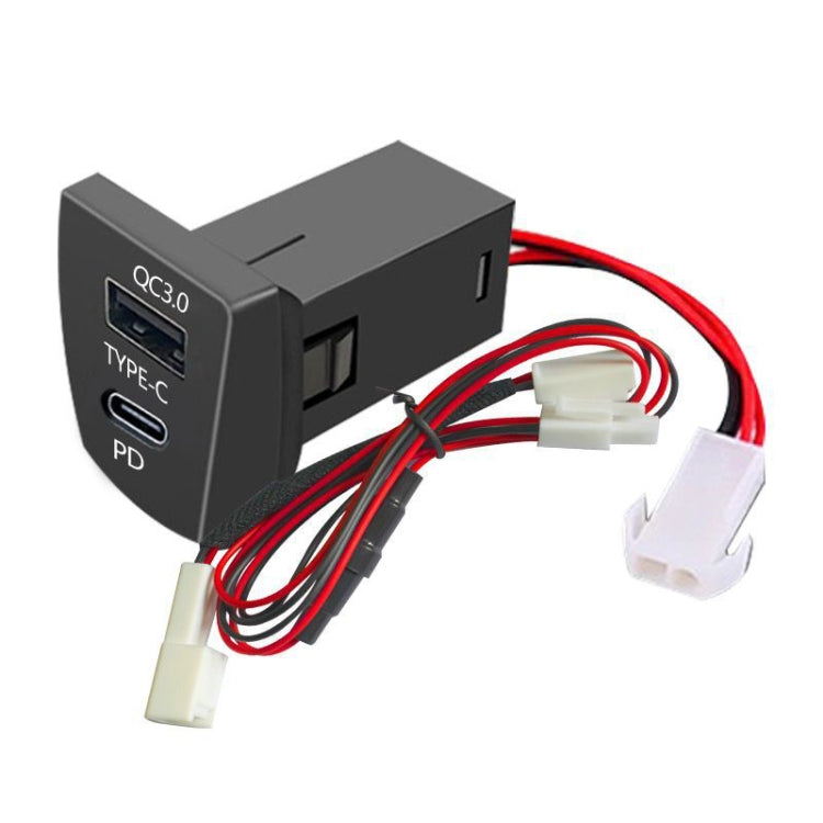 For Toyota RAV4 / WILDLANDER USB-PD Port 60W Fast Charging Modified Car Charger