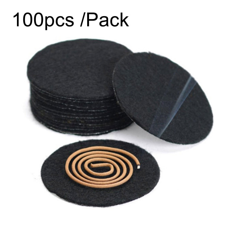10cm 100pcs /Pack Aluminum Foil Fireproof Cotton Pad Incense Burner Flame Retardant Cotton Mat Mosquito Coil Fireproof Pad
