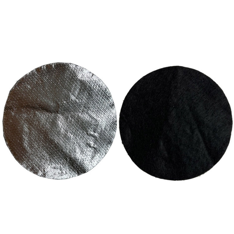 12cm 100pcs /Pack Aluminum Foil Fireproof Cotton Pad Incense Burner Flame Retardant Cotton Mat Mosquito Coil Fireproof Pad