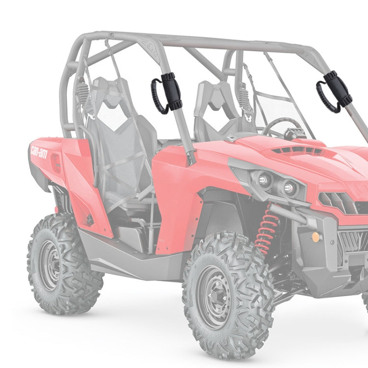 UTV Beach Bike Conversion Car Handle Rope Polaris RZR Non-Slip Handrail - Black