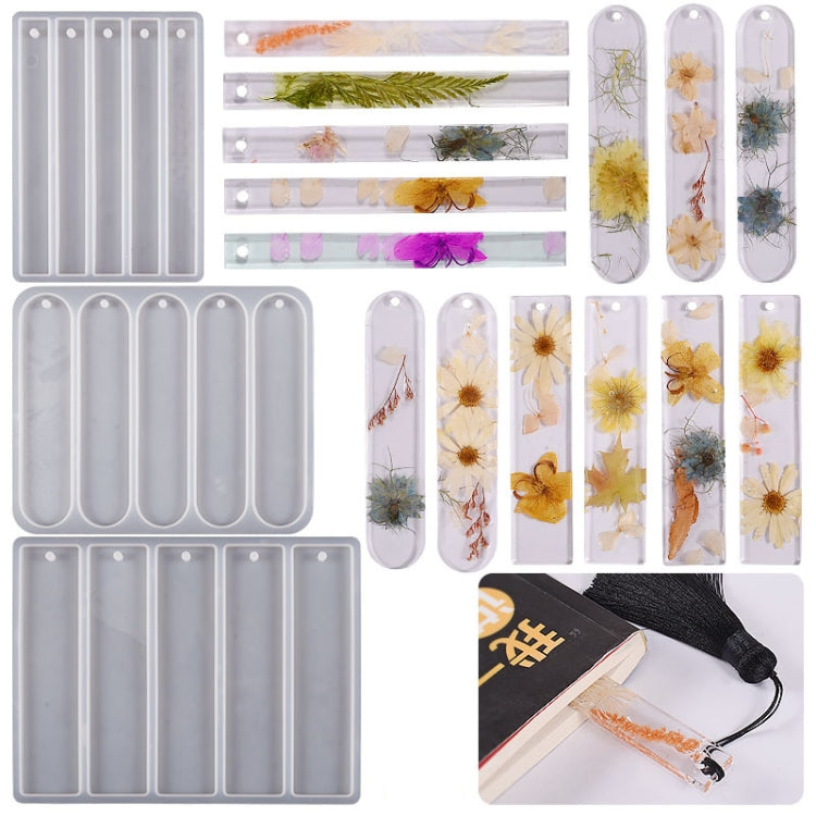 Full-page Bookmark Pendant Silicone Mold DIY Epoxy Resin Mold, Spec: Oval