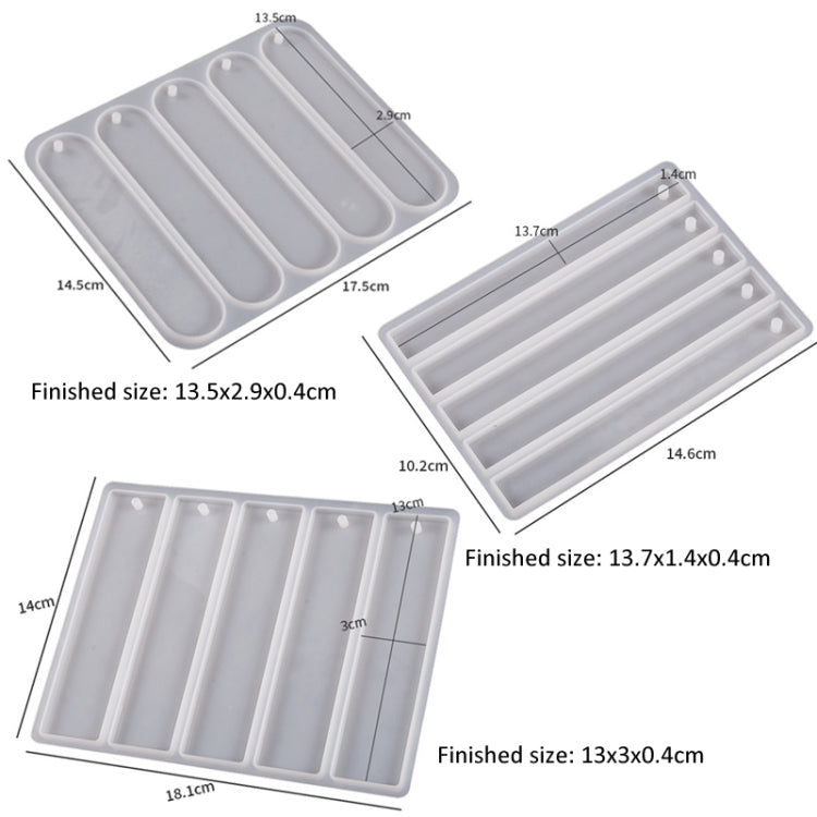 Full-page Bookmark Pendant Silicone Mold DIY Epoxy Resin Mold, Spec: Oval