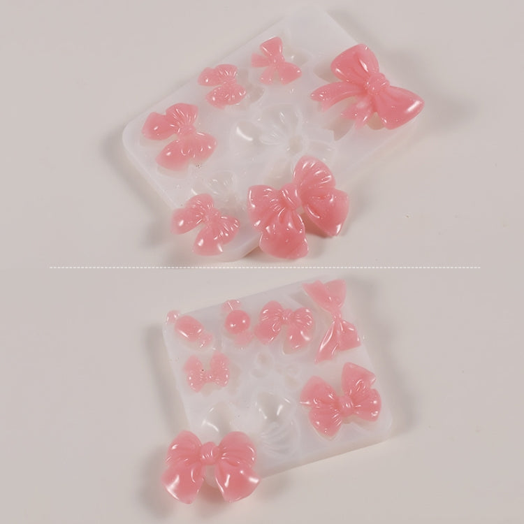 Bowknot Hairpin Jewelry Silicone Molds DIY Epoxy Resin Casting Mould Style 004