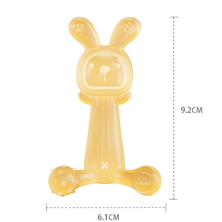 Bunny Baby Teether BPA Free Food-Grade Silicone Teether Infant Teething Stick Anti-Eating Hand, Color: With Box Pink
