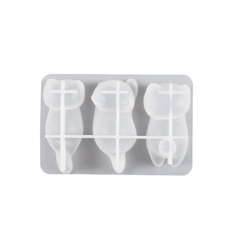 Cats Back Epoxy Resin Molds for Keychain Bag Pendant Pen Holder Mould