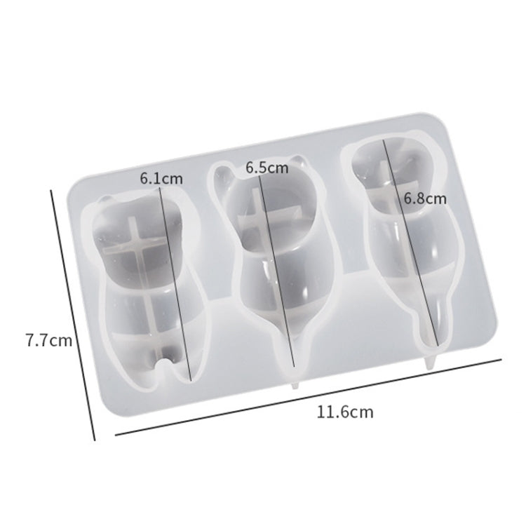 Cats Back Epoxy Resin Molds for Keychain Bag Pendant Pen Holder Mould