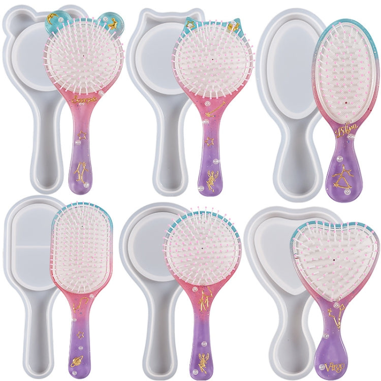 Air Cushion Comb Set Silicone Mold DIY Epoxy Resin Craft Making Mold, Spec: Cat Ear 005