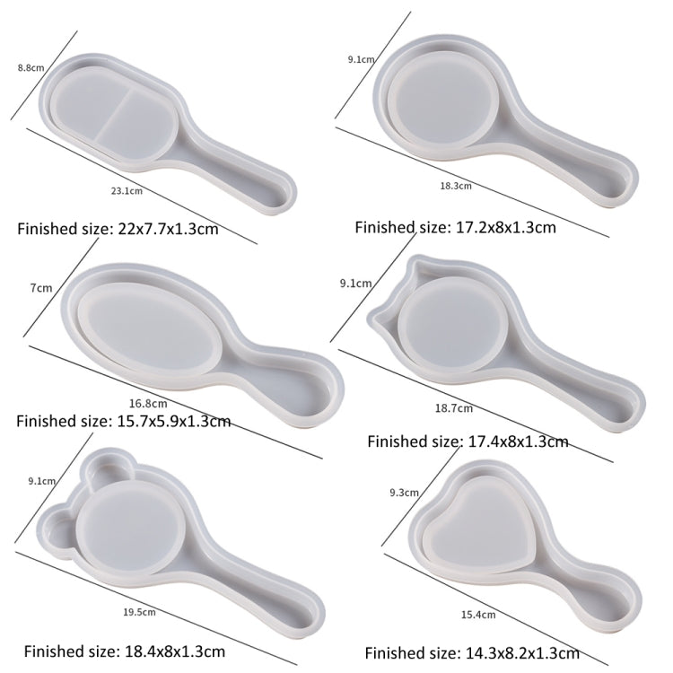 Air Cushion Comb Set Silicone Mold DIY Epoxy Resin Craft Making Mold, Spec: Bear Ear 002
