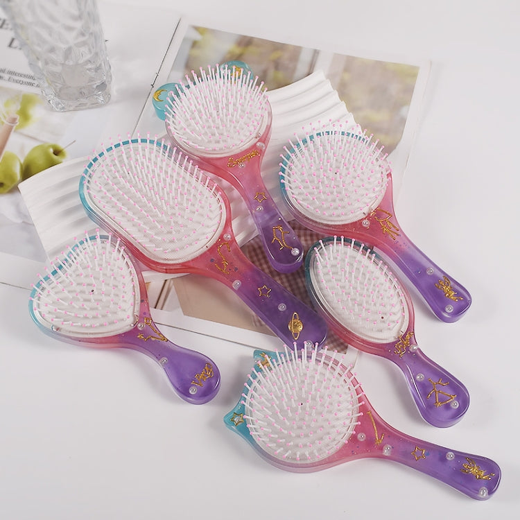 Air Cushion Comb Set Silicone Mold DIY Epoxy Resin Craft Making Mold, Spec: Small Oval 004