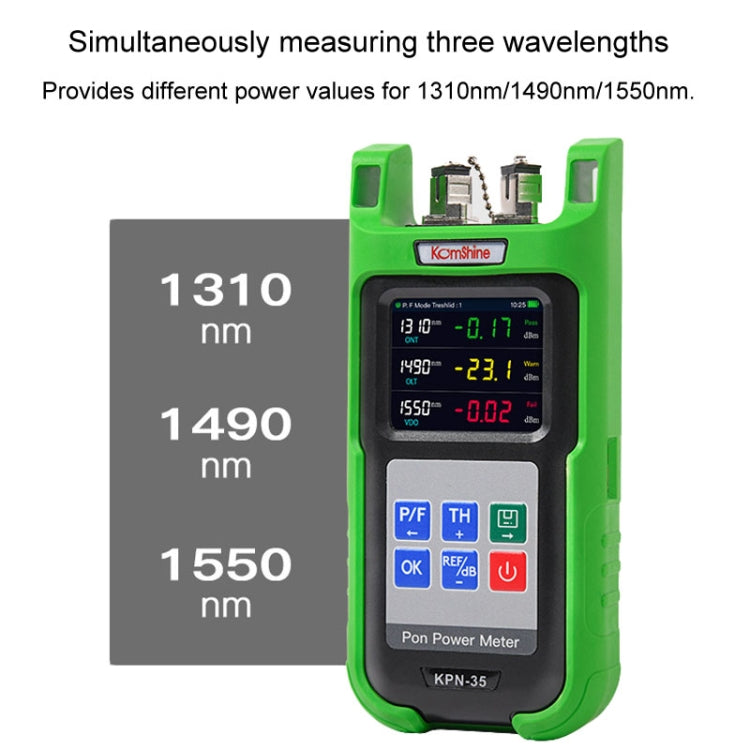 Komshine KPN-35 High Precision PON Optical Power Meter 1310/1490/1550nm Fiber Tester
