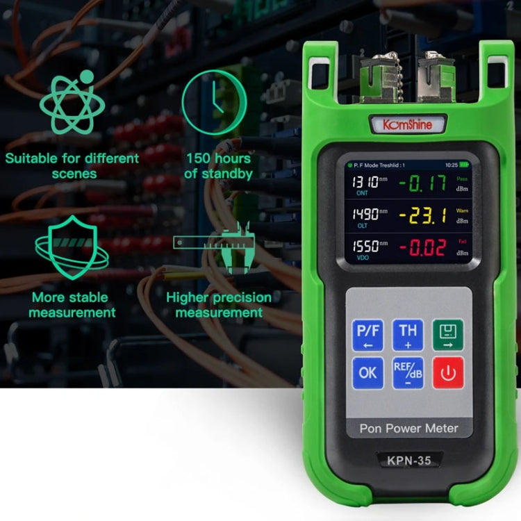 Komshine KPN-35 High Precision PON Optical Power Meter 1310/1490/1550nm Fiber Tester