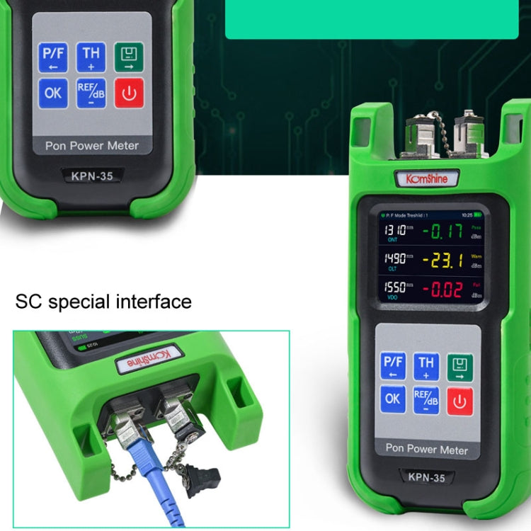 Komshine KPN-35 High Precision PON Optical Power Meter 1310/1490/1550nm Fiber Tester