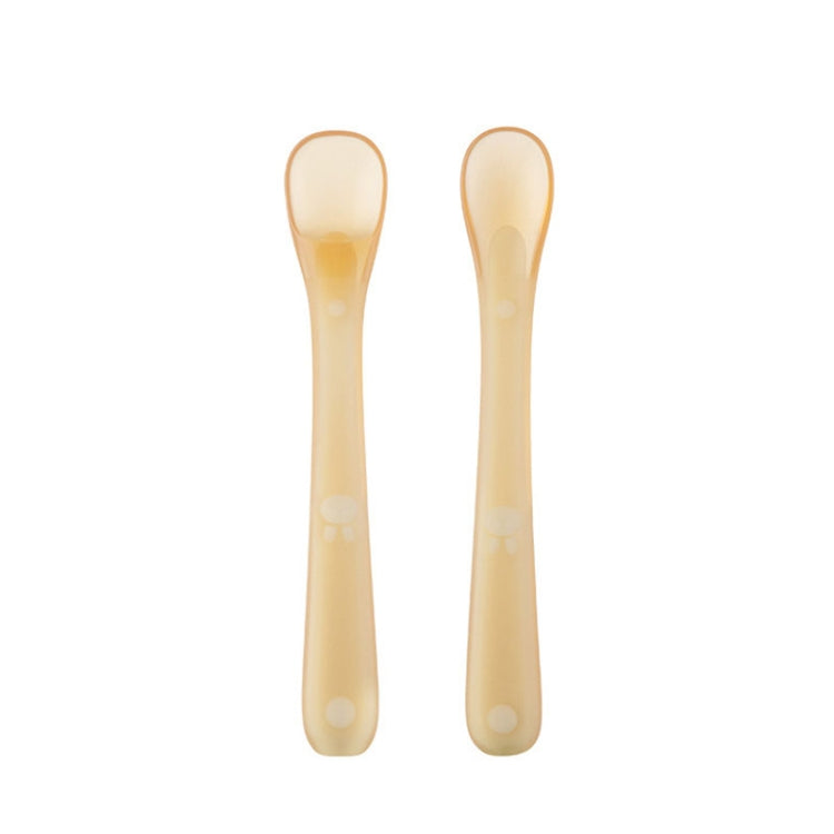 Baby Silicone Spoon Infant Silicone Feeding Spoon Soft Children Tableware, Specification: Without Box