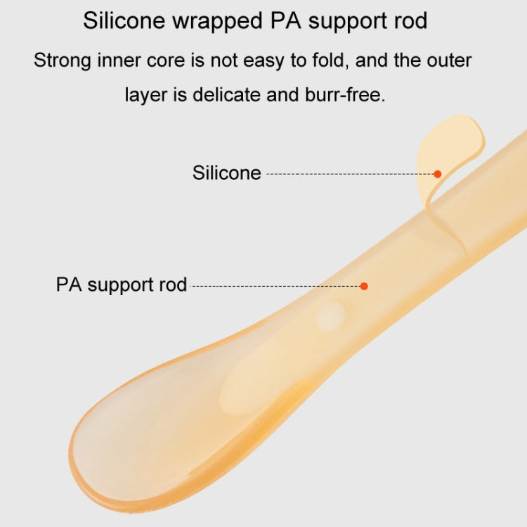 Baby Silicone Spoon Infant Silicone Feeding Spoon Soft Children Tableware, Specification: Without Box