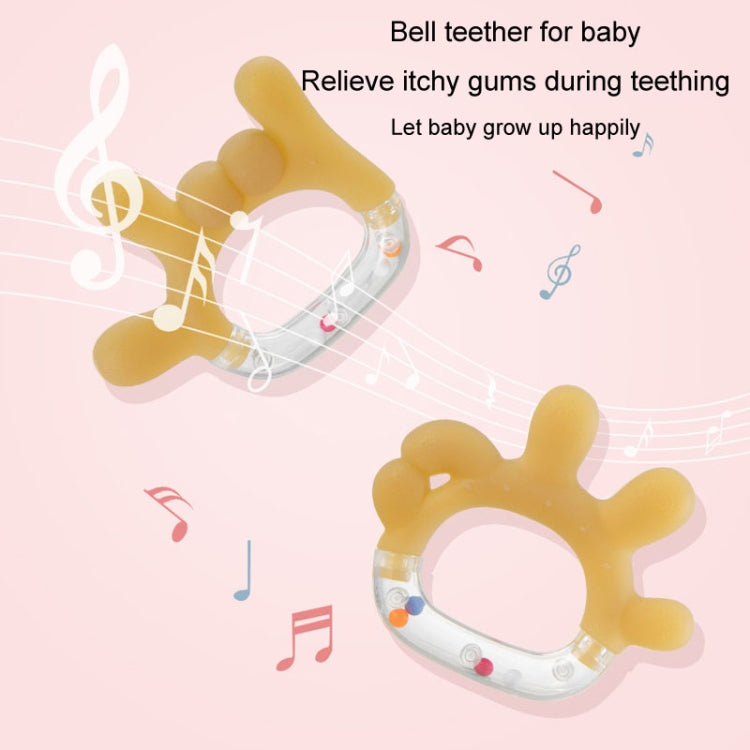 Rattle Baby Teether Soothing Pacifier Teething Stick Newborn Anti-Eating Hand Silicone Toy, Style: OK Gesture