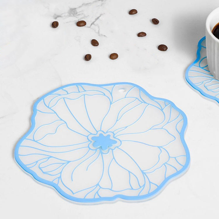 19cm Simple Heat Insulation Anti-Scald Table Mat Anti-Slip Oil Resistant Easy Clean Bowl Coaster