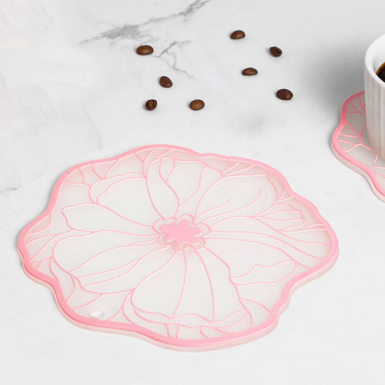 19cm Simple Heat Insulation Anti-Scald Table Mat Anti-Slip Oil Resistant Easy Clean Bowl Coaster