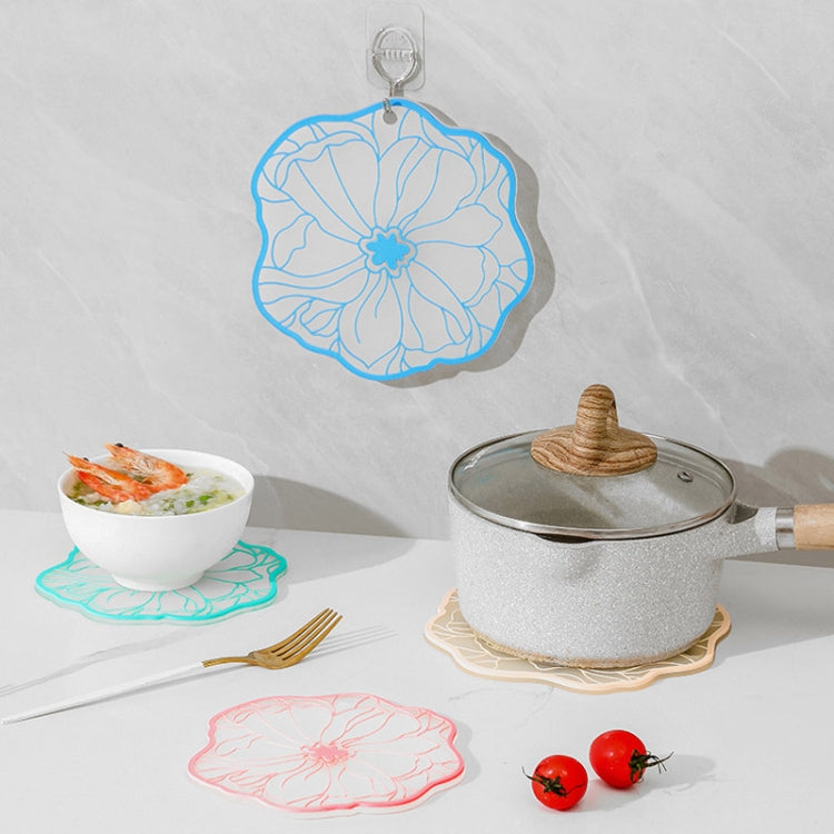 19cm Simple Heat Insulation Anti-Scald Table Mat Anti-Slip Oil Resistant Easy Clean Bowl Coaster