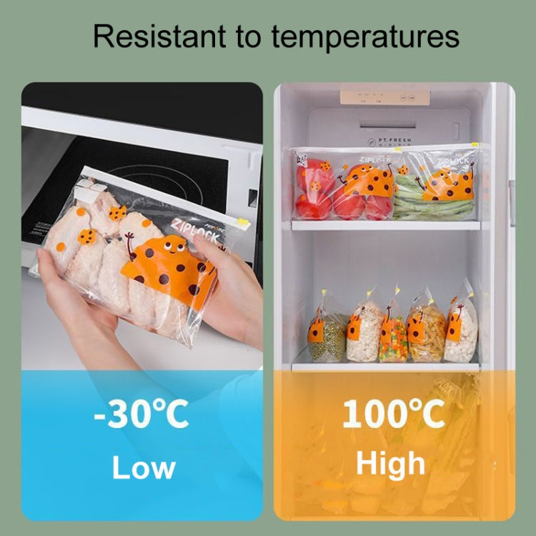 Large 15pcs / Box Household Food Sealing Storage Bag Refrigerator Zipper Fresh Pocket