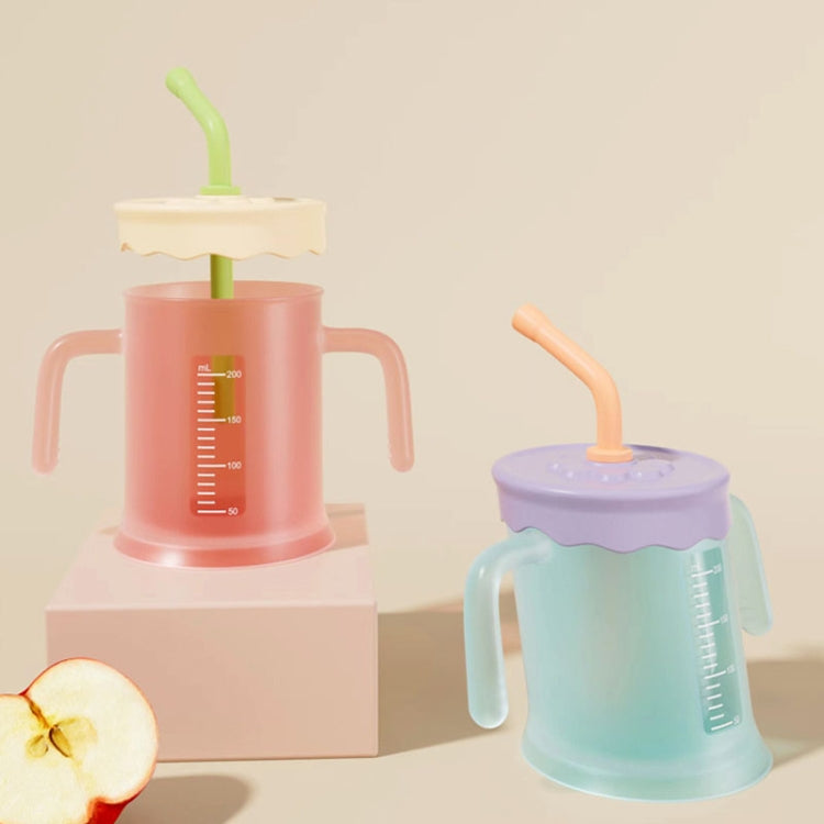 Baby Drink Cup Slant Mouth Mug Children Drinking Straw Water Cup