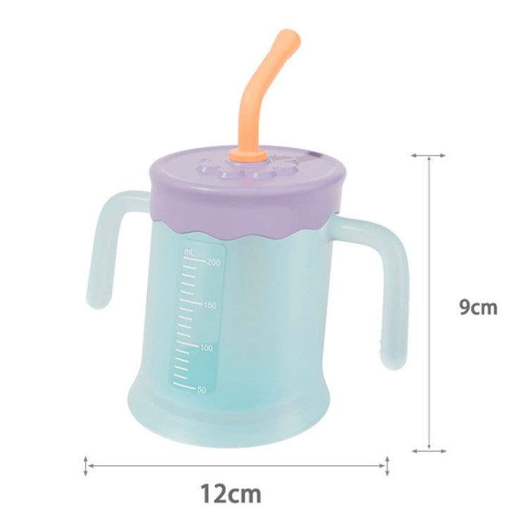 Baby Drink Cup Slant Mouth Mug Children Drinking Straw Water Cup