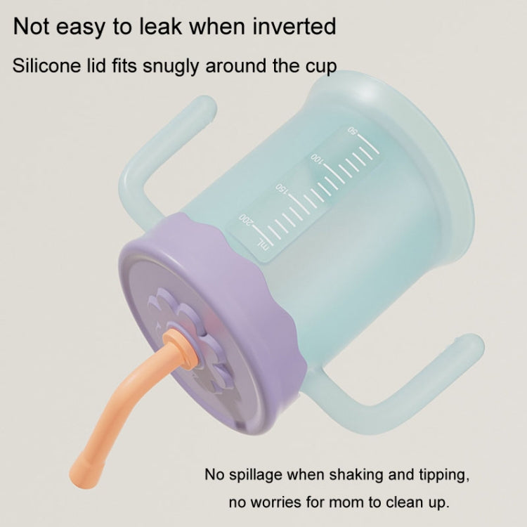 Baby Drink Cup Slant Mouth Mug Children Drinking Straw Water Cup