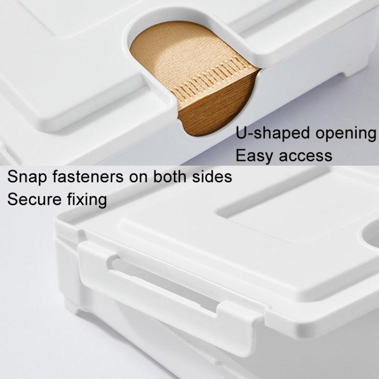Magnetic Coffee Filter Organizer Refrigerator Coffee Machine Filter Holder - White