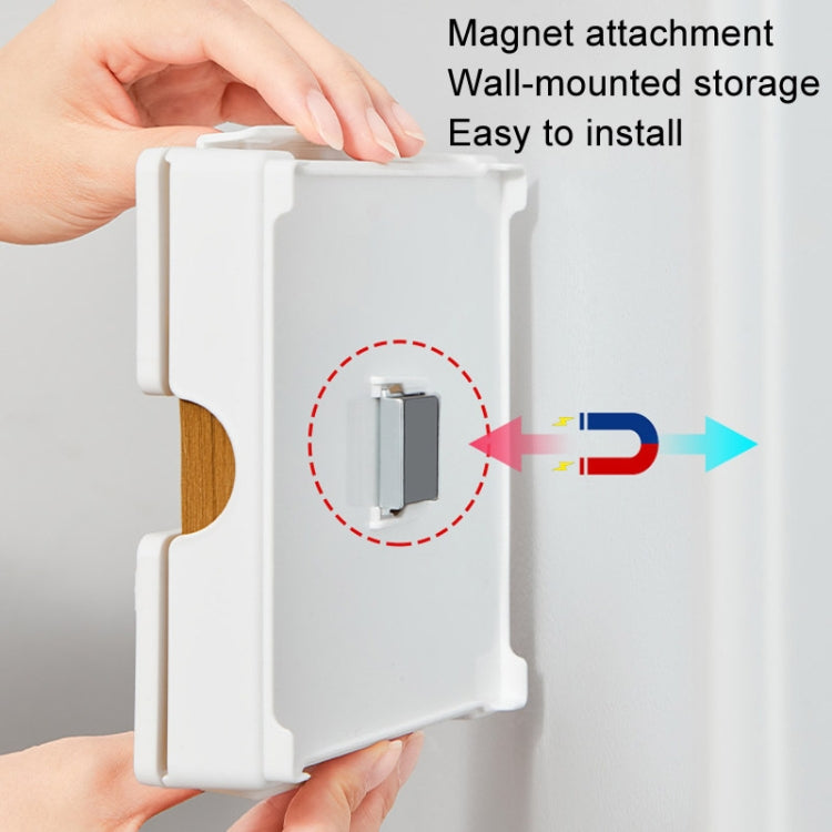 Magnetic Coffee Filter Organizer Refrigerator Coffee Machine Filter Holder - White