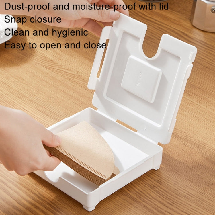 Magnetic Coffee Filter Organizer Refrigerator Coffee Machine Filter Holder - White