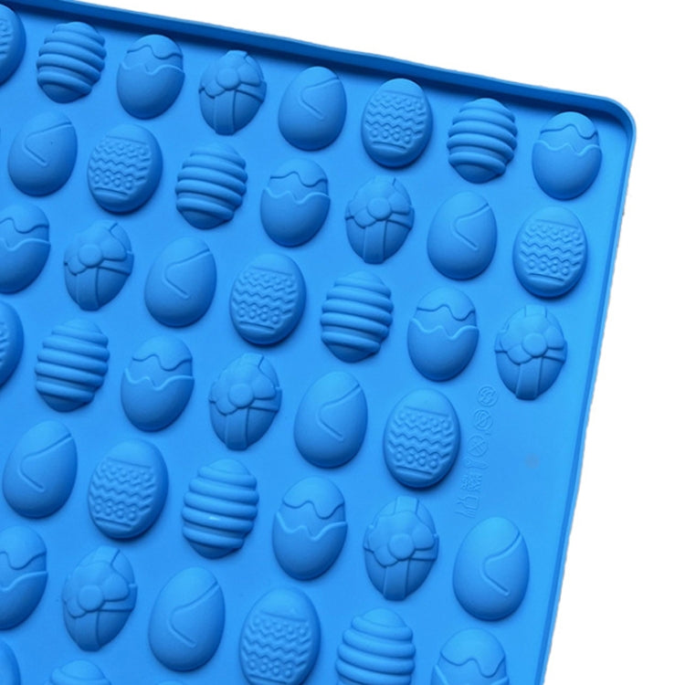 83-Cavity Mini Easter Egg Silicone Molds For Making Pet Treats, Fondant, Cake, Chocolate, Candy, And Cookies - Blue