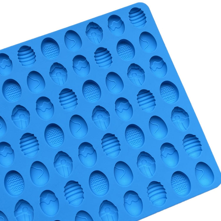 83-Cavity Mini Easter Egg Silicone Molds For Making Pet Treats, Fondant, Cake, Chocolate, Candy, And Cookies - Blue