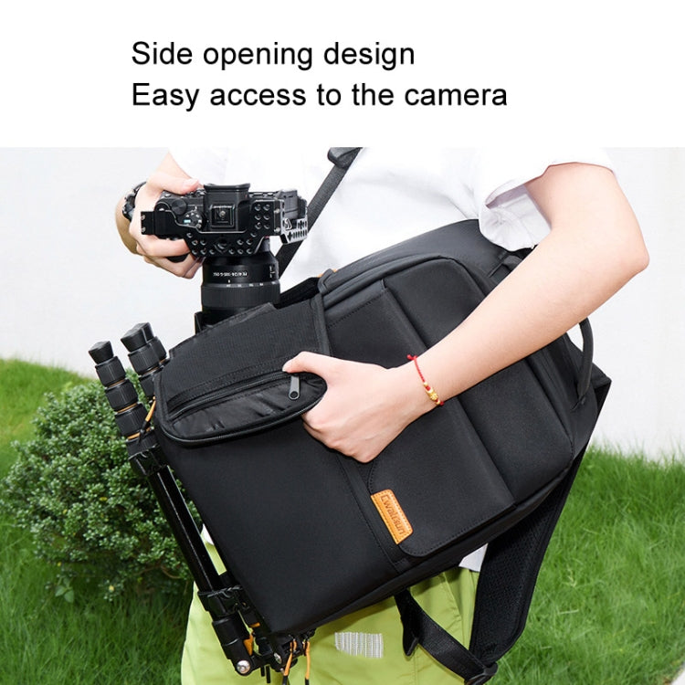 Cwatcun D93 Casual Camera Bag Waterproof Photography Bag - 3.0 Small Black