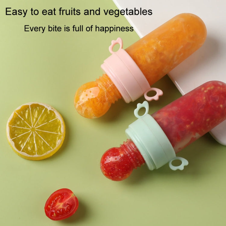 Portable Dual-purpose Baby Food Feeding Spoon Fruit Vegetable Silicone Feeding Pacifier Bottle