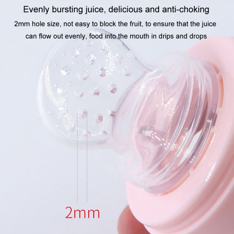 Portable Dual-purpose Baby Food Feeding Spoon Fruit Vegetable Silicone Feeding Pacifier Bottle