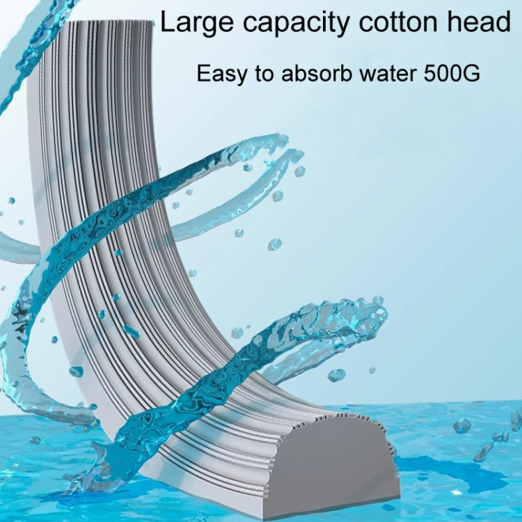 Household Water Absorbent Telescopic Pole Mop Lazy Hands-Free Folding Mop, Style: 35cm+1 Cotton Head Random Color Delivery