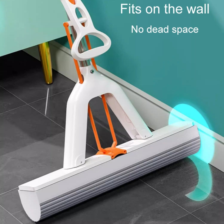 Household Water Absorbent Telescopic Pole Mop Lazy Hands-Free Folding Mop, Style: 28cm+1 Cotton Head Random Color Delivery