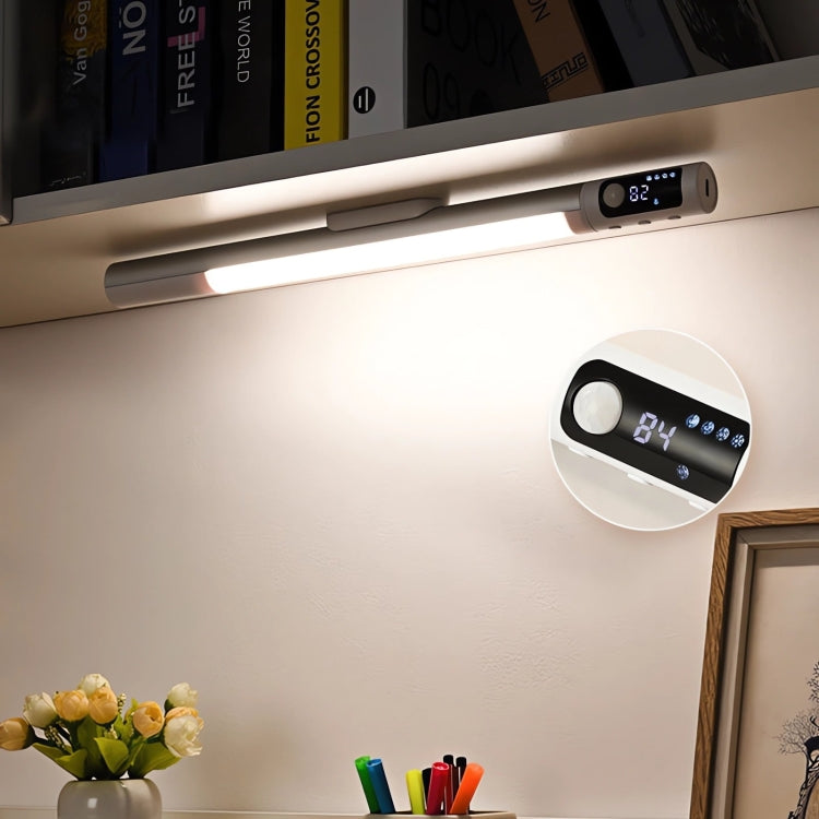 Rechargeable Under Cabinet LED Motion Sensor Night Light with Digital Display 1200mAH